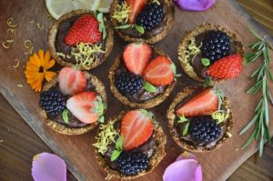 Mini tarte vegane cu ciocolata!