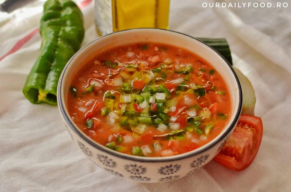 Gazpacho - supa cruda/rece de legume