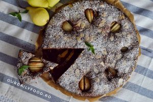 Tort de ciocolata cu pere