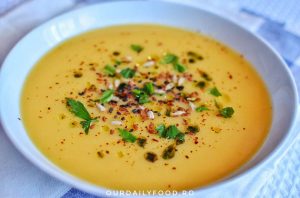 Supa crema de cartofi si praz