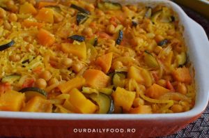 Orez cu legume la cuptor