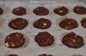 Fursecuri/biscuiti triplu ciocolata