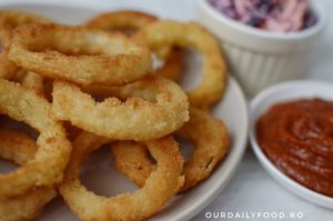 Cele mai bune si crocante inele de ceapa - onion rings