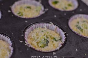 Briose cu broccoli si branza