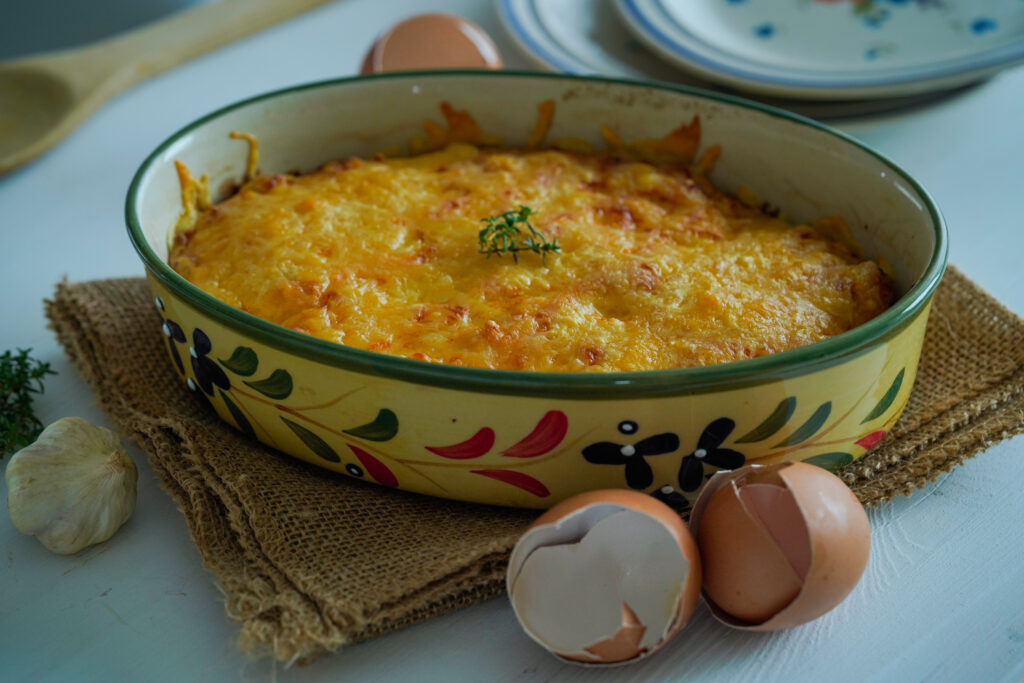 Gratin de cartofi si conopida