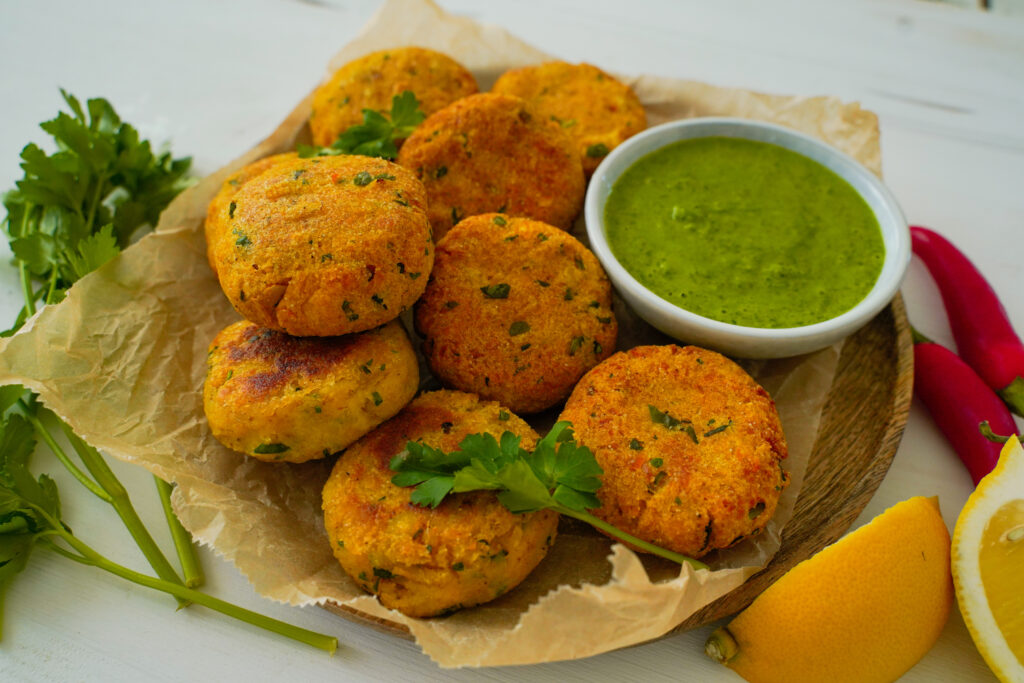 Chiftele de cartofi in stil indian sau aloo tikki