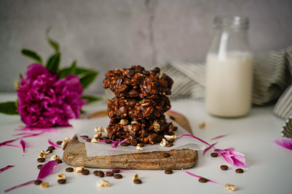 Fursecuri vegane fara coacere cu grau sau orez expandat
